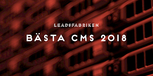 Bästa CMS 2018